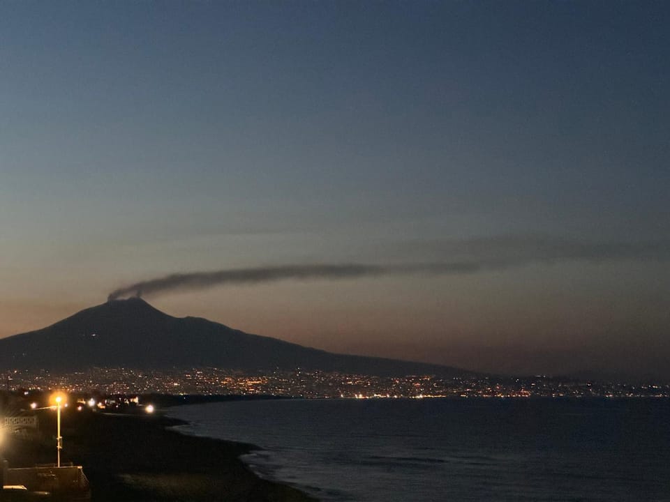 Nearby landmark, Night, Natural landscape, Mountain view, Sea view