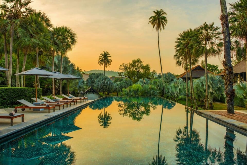 Pool view, Swimming pool, Sunrise, Sunset