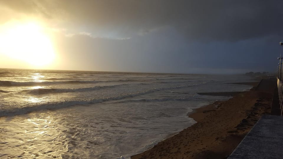 Beach, Hiking, Sunset