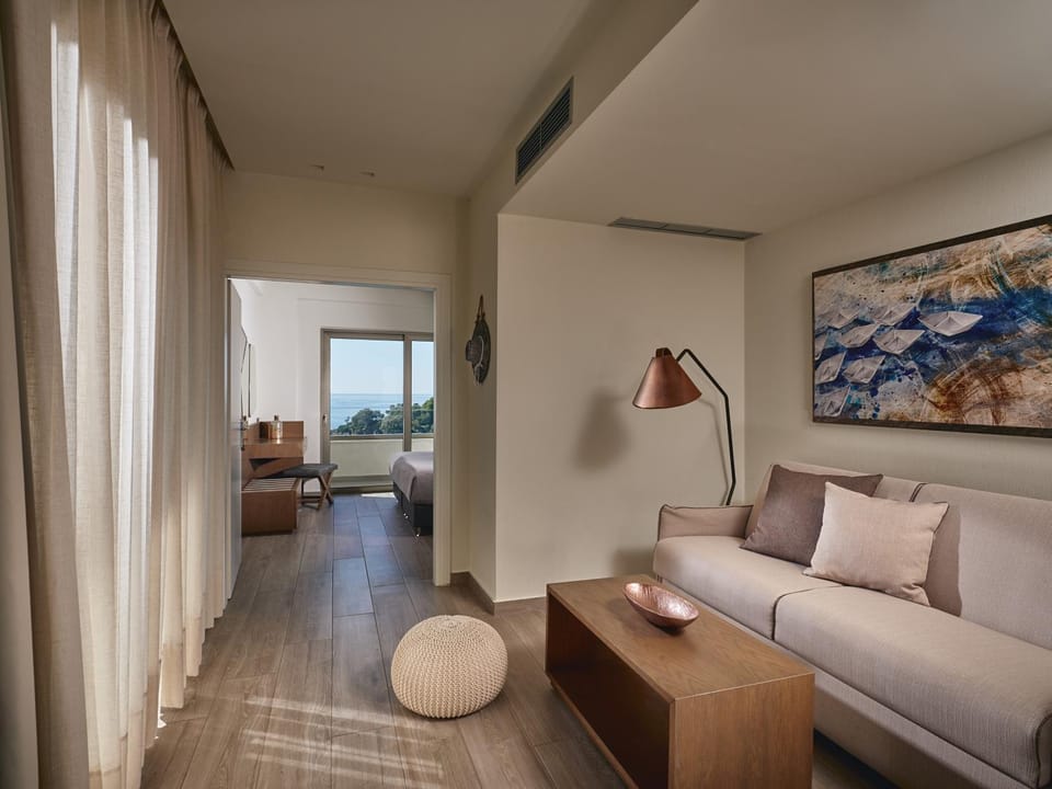 Living room, Bedroom, Sea view