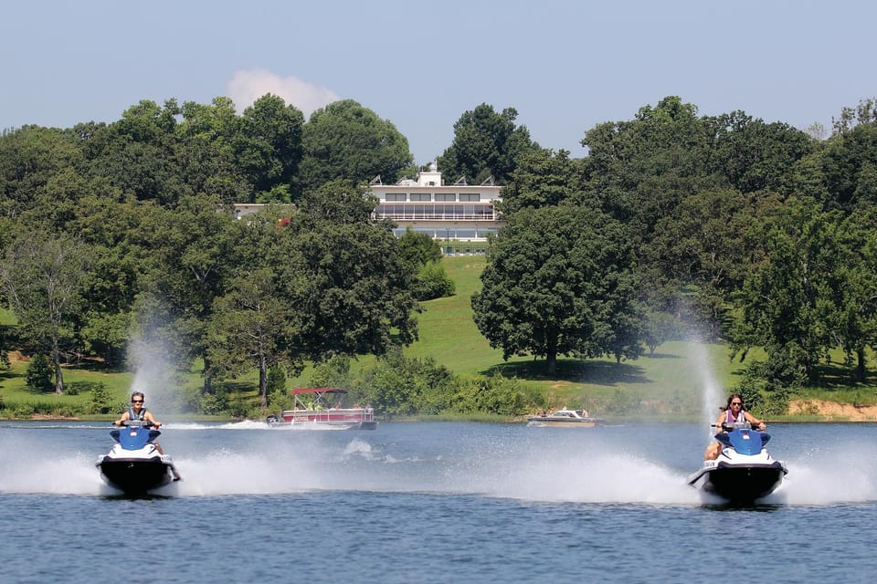 Summer, Skiing, Lake view