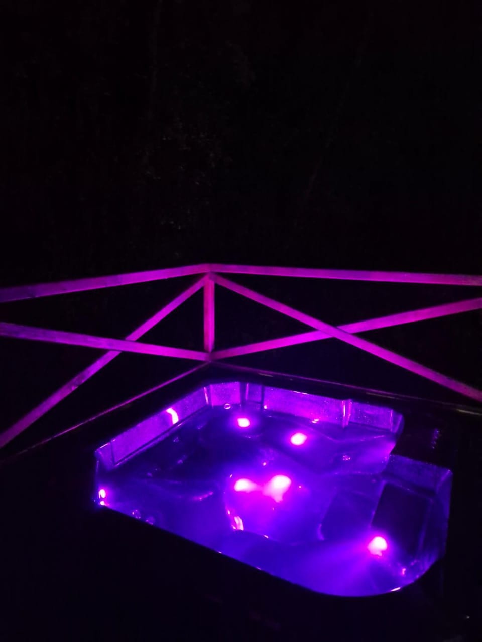 Night, Natural landscape, Hot Tub