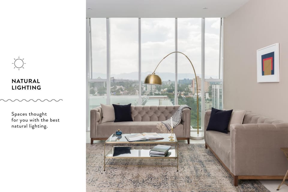 Living room, City view