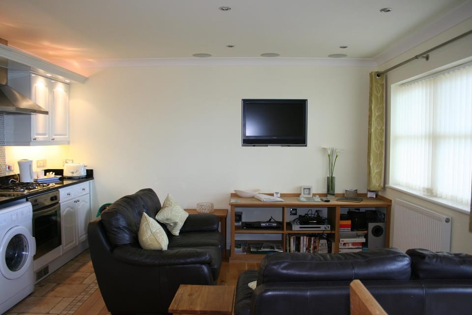 TV and multimedia, Coffee/tea facilities, Kitchen or kitchenette, Living room, Seating area, Dining area