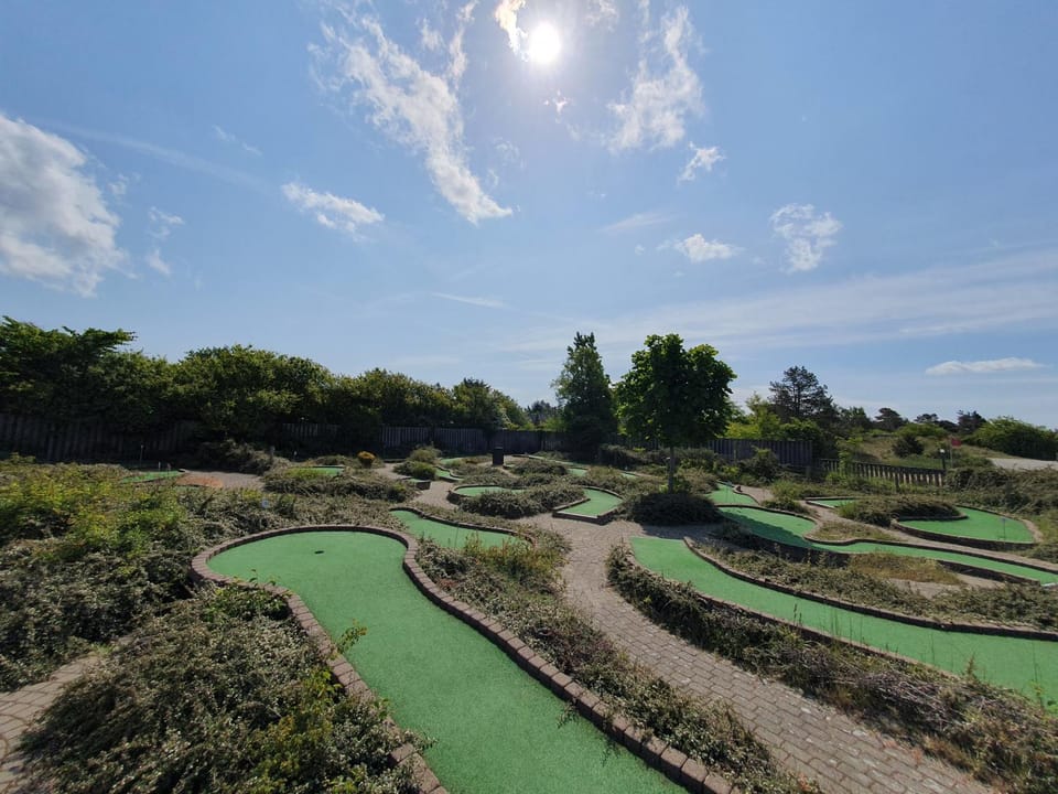 Minigolf, Area and facilities