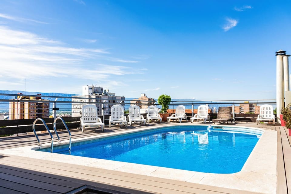 Day, Natural landscape, View (from property/room), Pool view, Swimming pool, sunbed