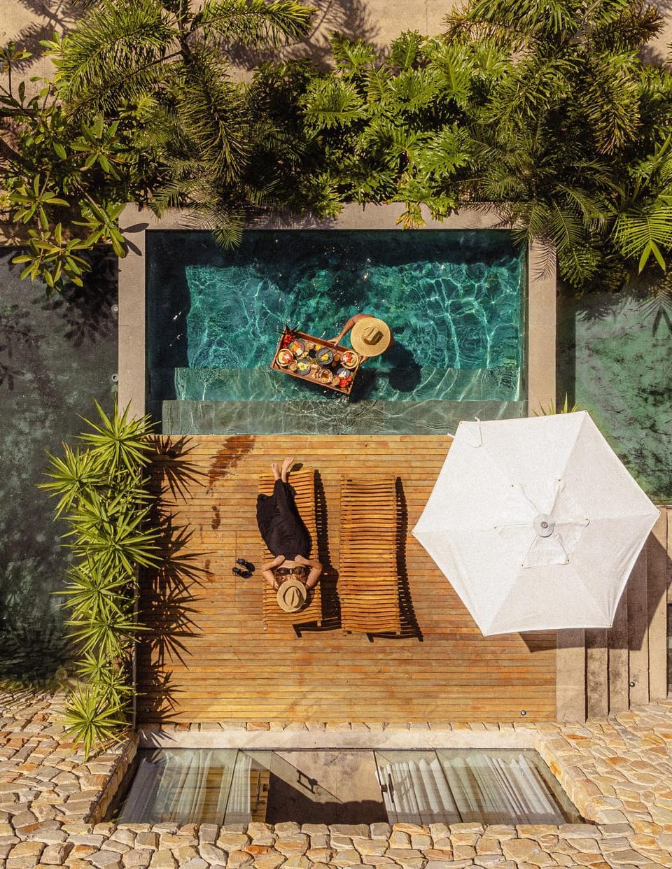 Bird's eye view, Garden, Swimming pool, Meals, Breakfast, sunbed