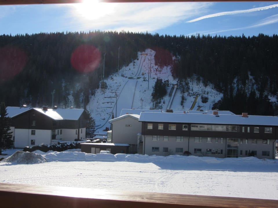 Skiing, Mountain view, Sports