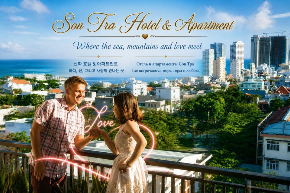 Son Tra Green Hotel & Apartment - near the My Khe beach, Son Tra Peninsula, Linh Ung Pagoda Hotel in Da Nang