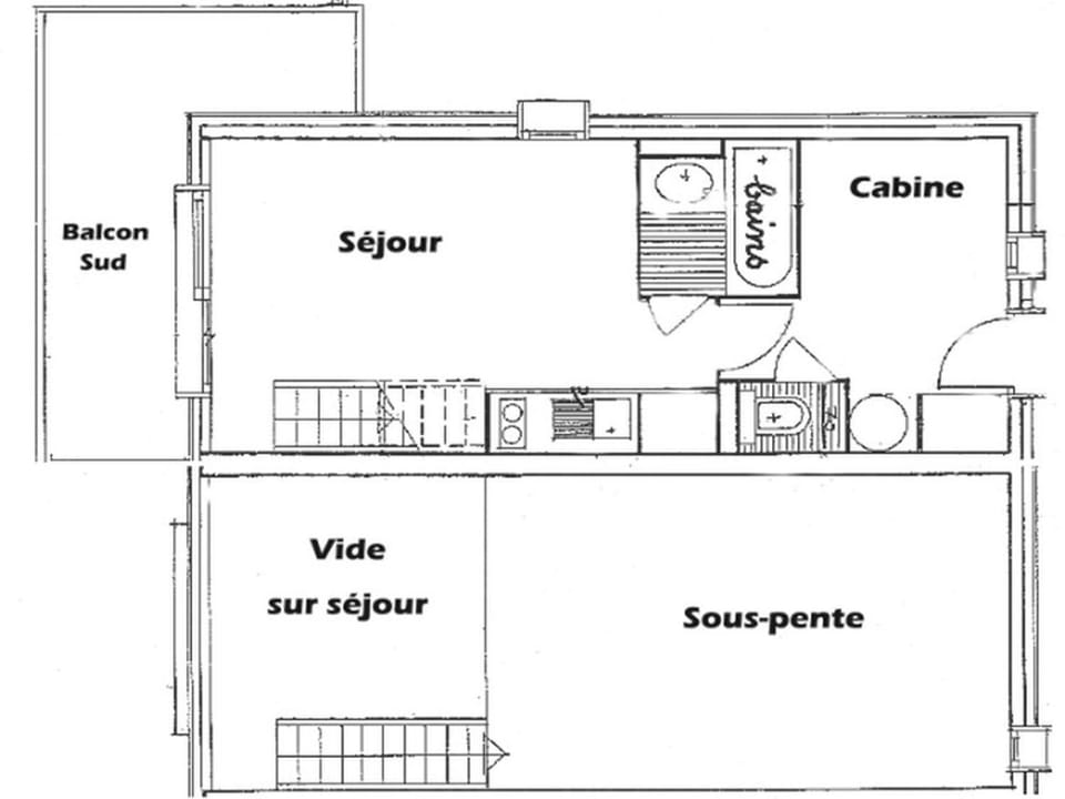 Studio cabine 6 pers avec garage aux Saisies - FR-1-293-88 Cabin in Villard-sur-Doron