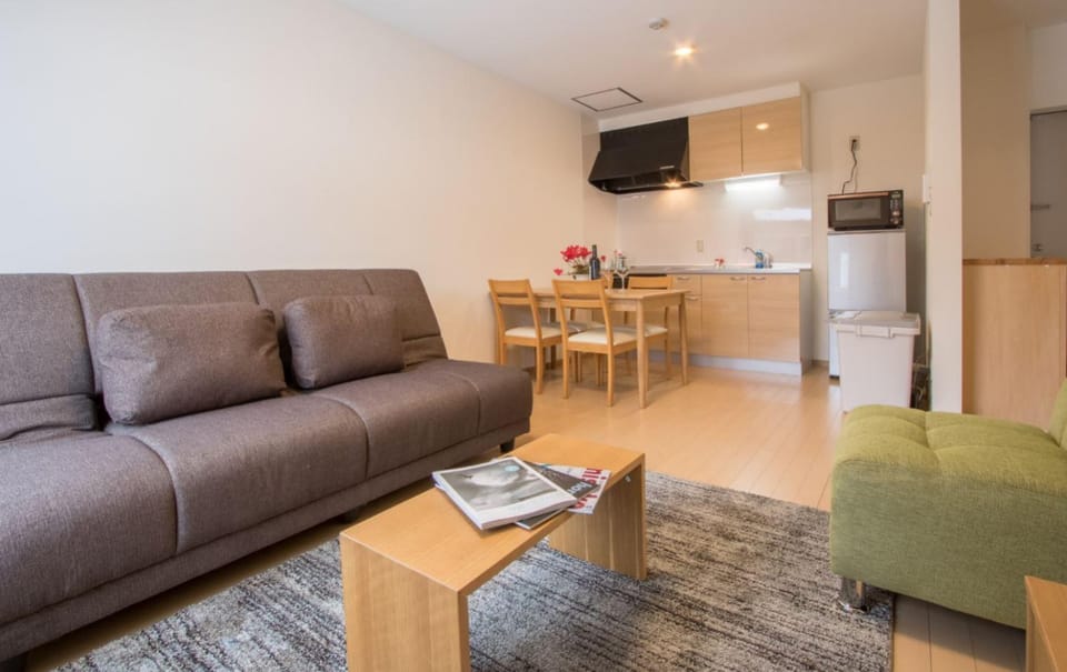 Kitchen or kitchenette, Living room, Dining area