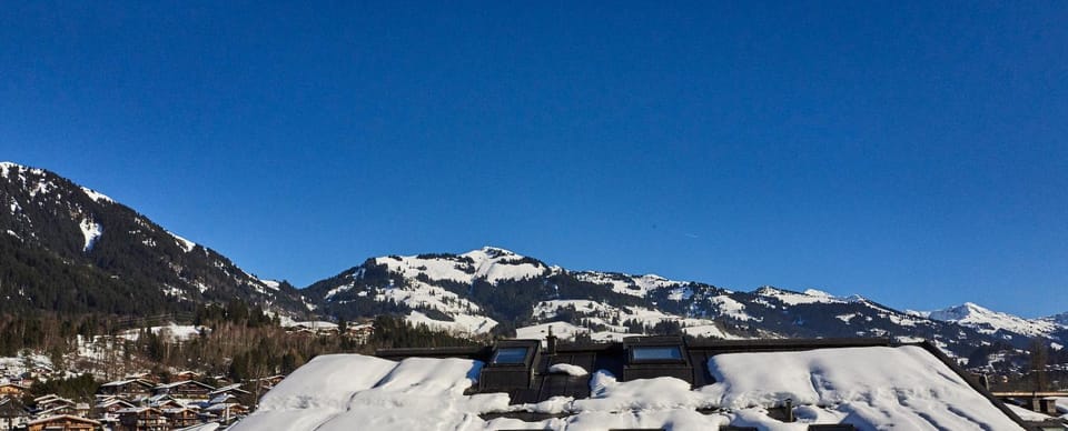Winter, City view, Mountain view