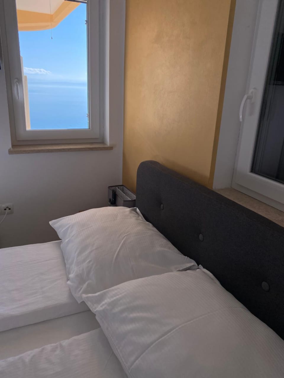 Bed, Bedroom, Sea view