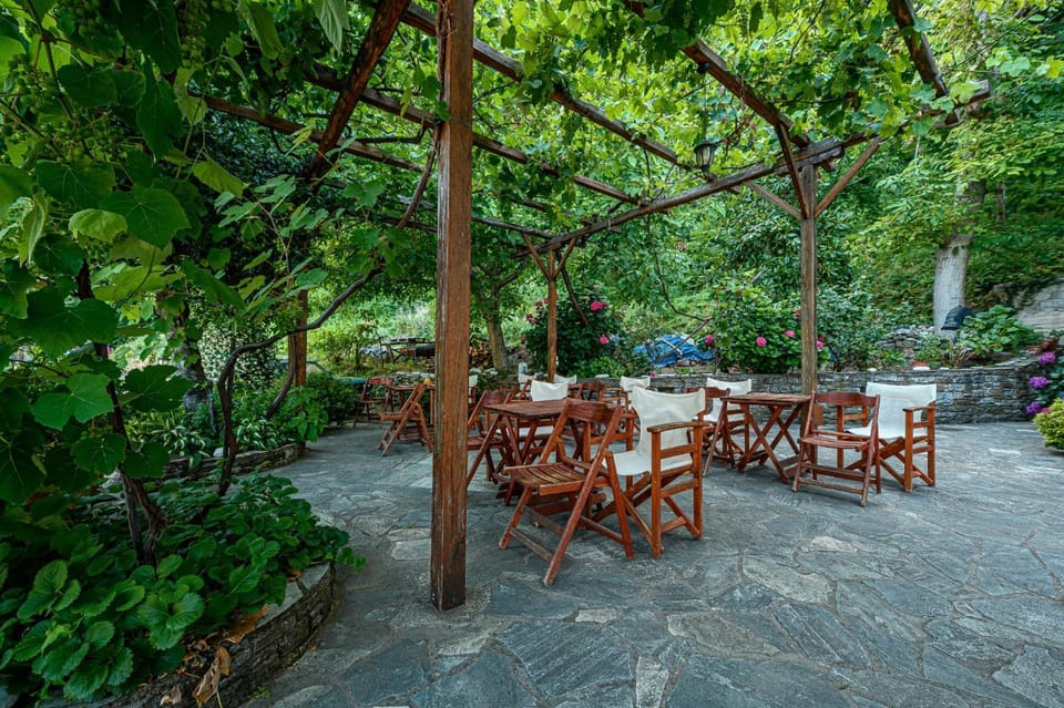Patio, Day, Natural landscape, Garden, Dining area, Garden view