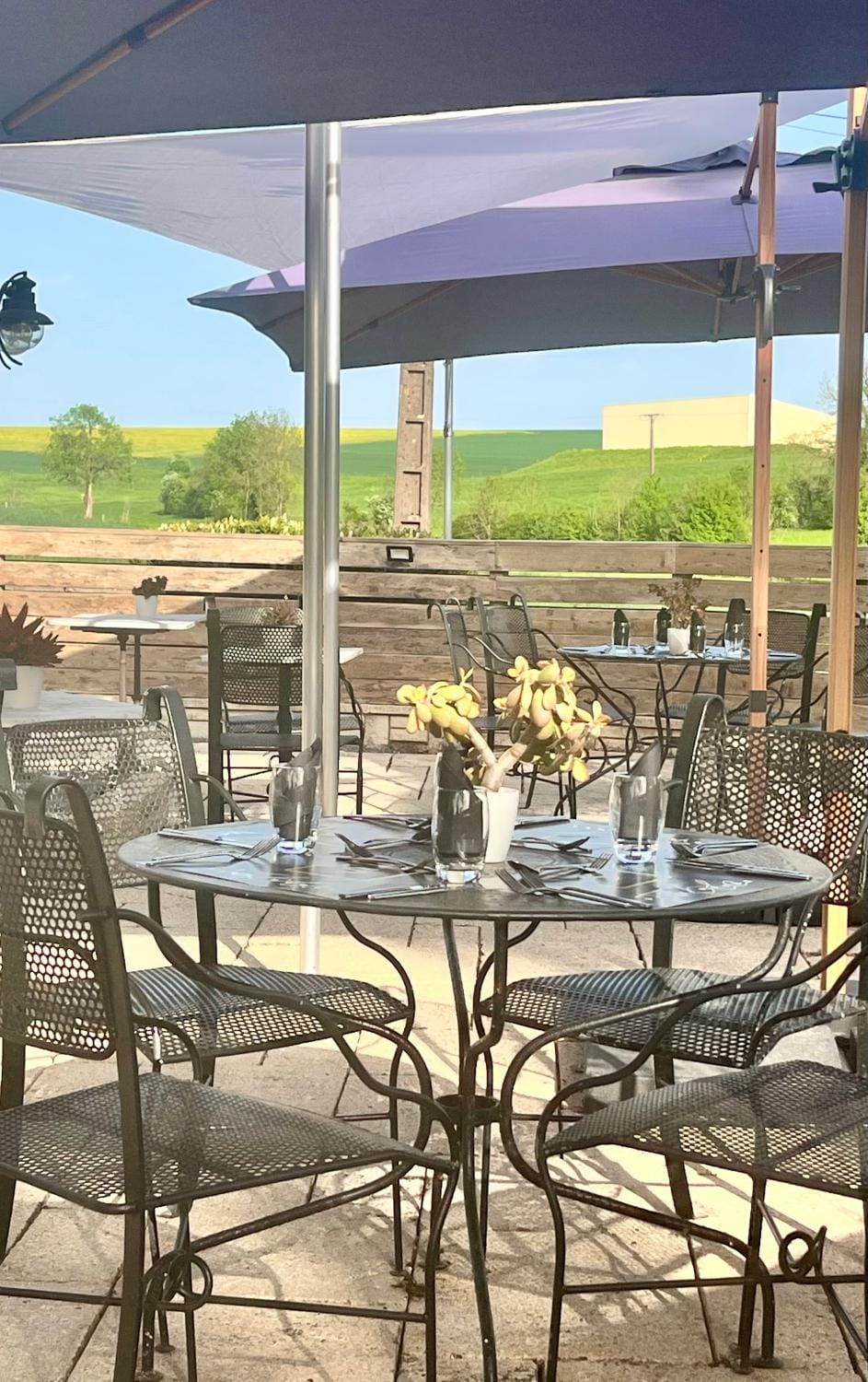 Patio, Restaurant/places to eat, Day, Natural landscape, View (from property/room), Balcony/Terrace, Dining area