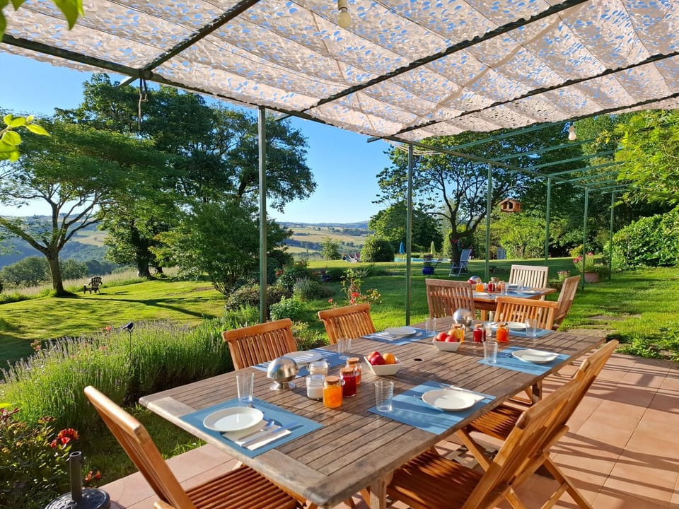 Patio, Natural landscape, Garden, Balcony/Terrace, Garden view, Breakfast