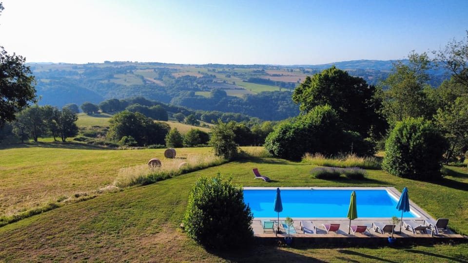 Natural landscape, Bird's eye view, Garden, Garden view, Pool view, Swimming pool