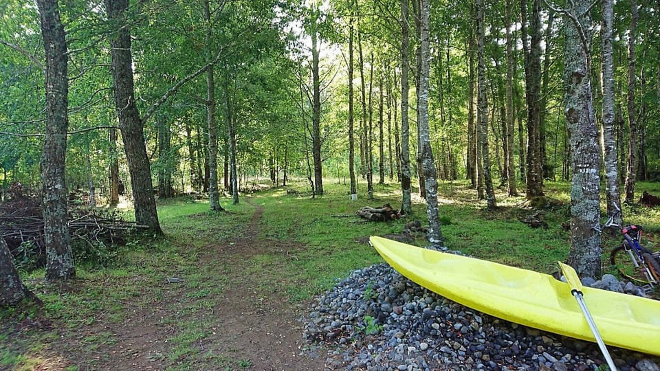 Canoeing, Garden view