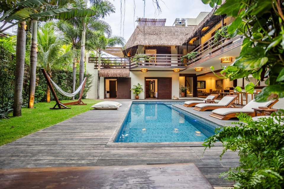 Property building, Spring, Day, Garden, Garden view, Pool view, Swimming pool