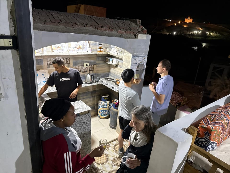 Night, BBQ facilities, Balcony/Terrace, Food and drinks, group of guests