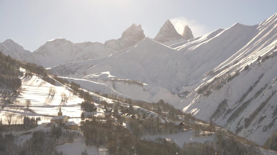 Off site, Winter, Mountain view