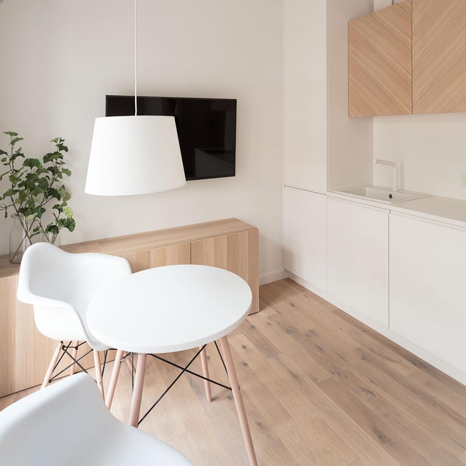 Kitchen or kitchenette, Living room