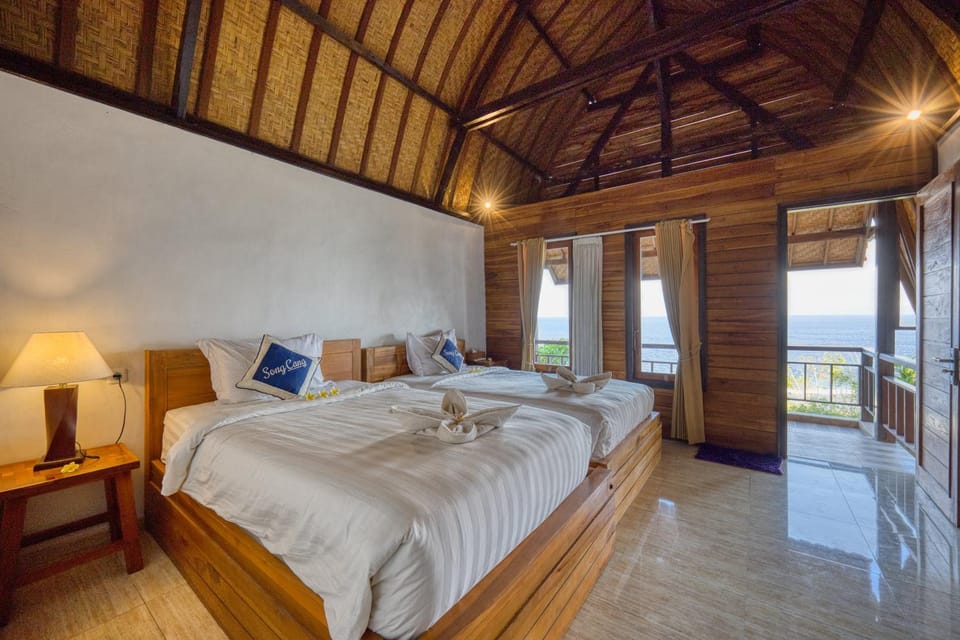 Bed, Photo of the whole room, Bedroom, Sea view