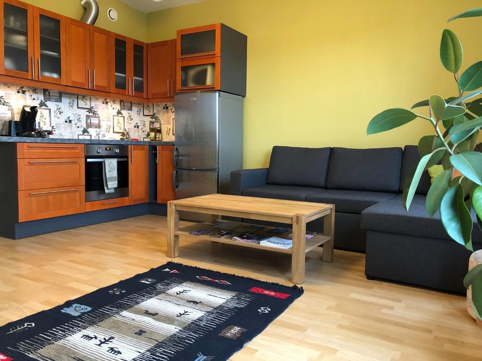 Kitchen or kitchenette, Living room