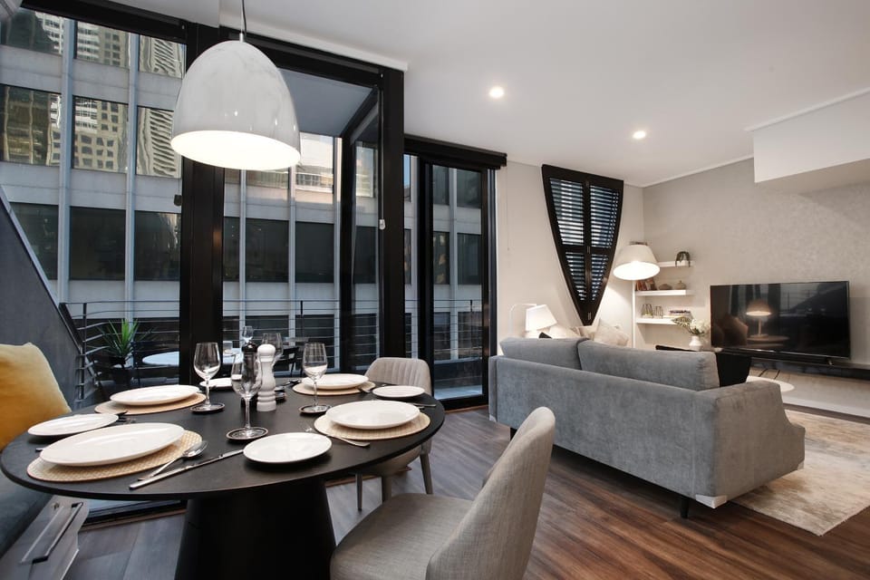 Kitchen or kitchenette, Living room