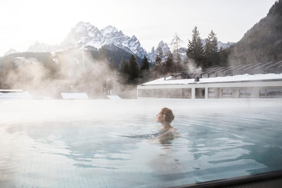 Winter, Mountain view, Pool view, Swimming pool