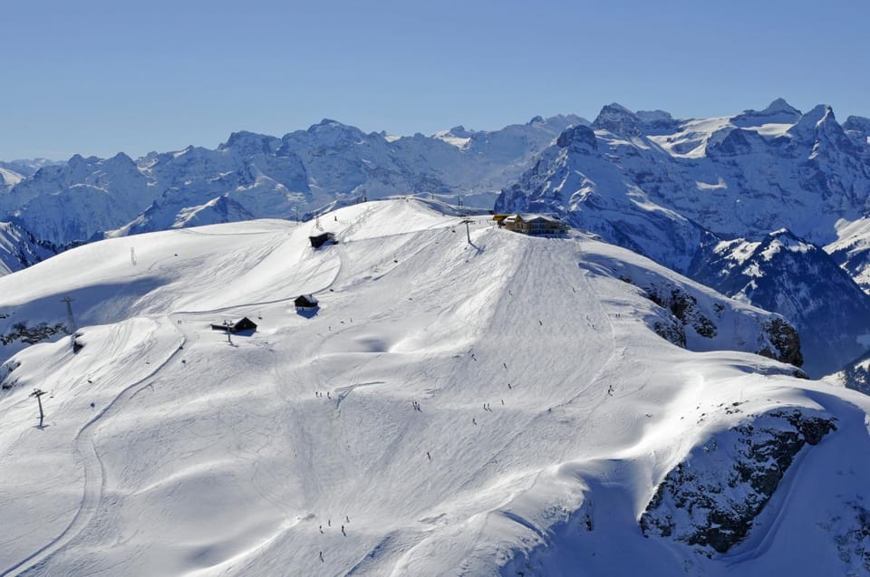 Bird's eye view, Winter, Mountain view