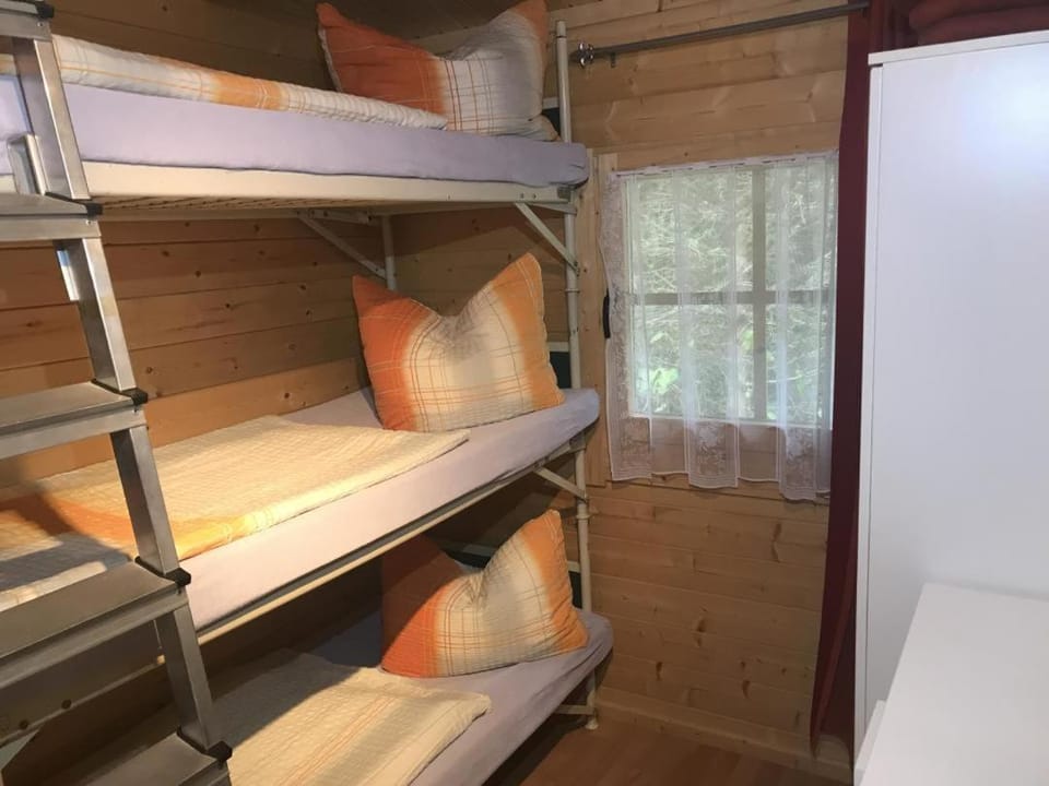 bunk bed, wardrobe