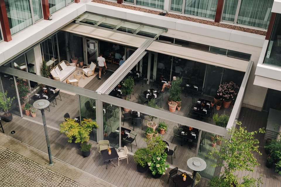 Patio, Restaurant/places to eat, Spring, Bird's eye view, Summer, View (from property/room), View (from property/room), Garden view, Garden view