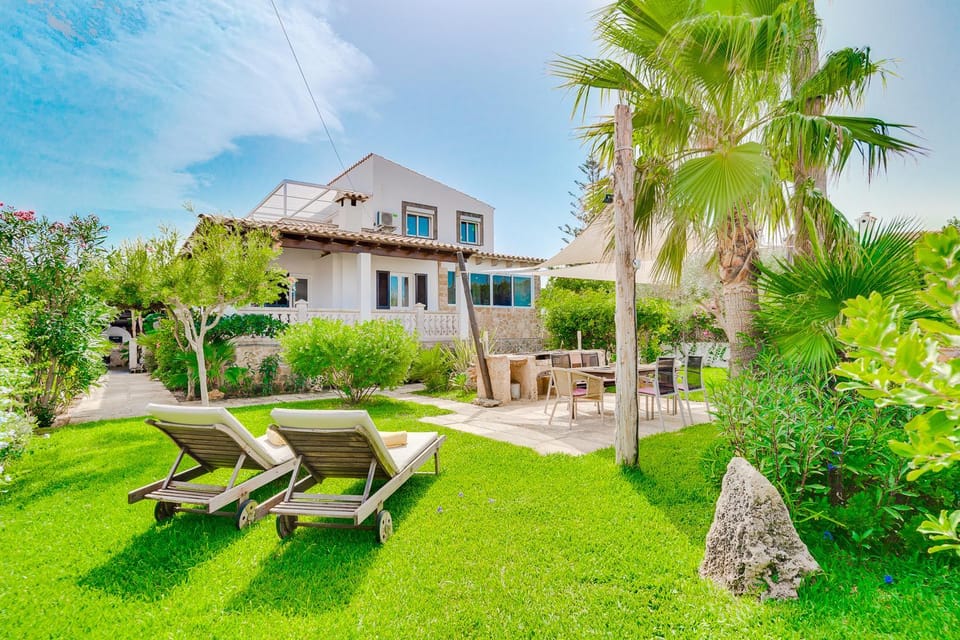 Patio, Garden, Garden view, sunbed