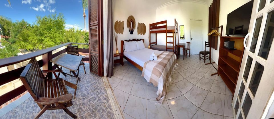 Bed, View (from property/room), Balcony/Terrace, Photo of the whole room, Bedroom