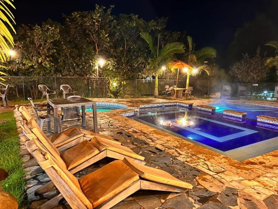 Night, Pool view