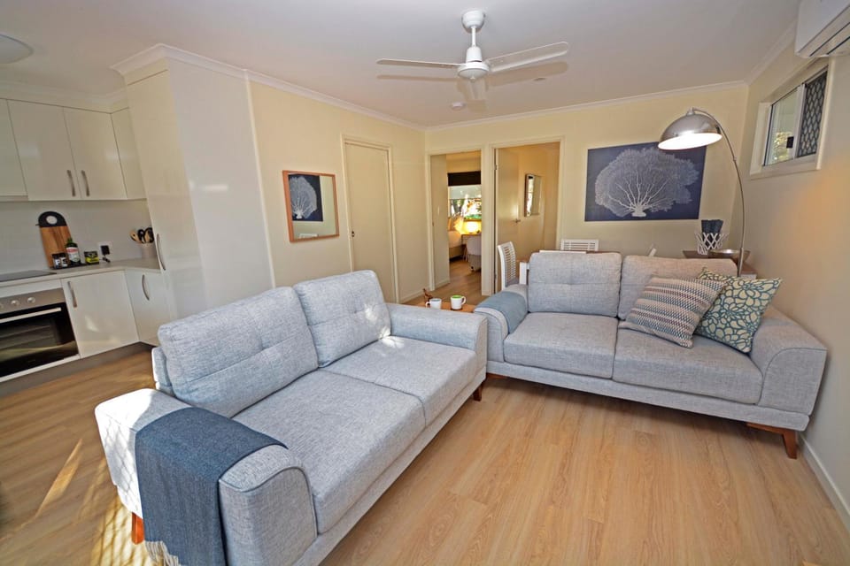 Living room, Seating area, Garden view, Sea view