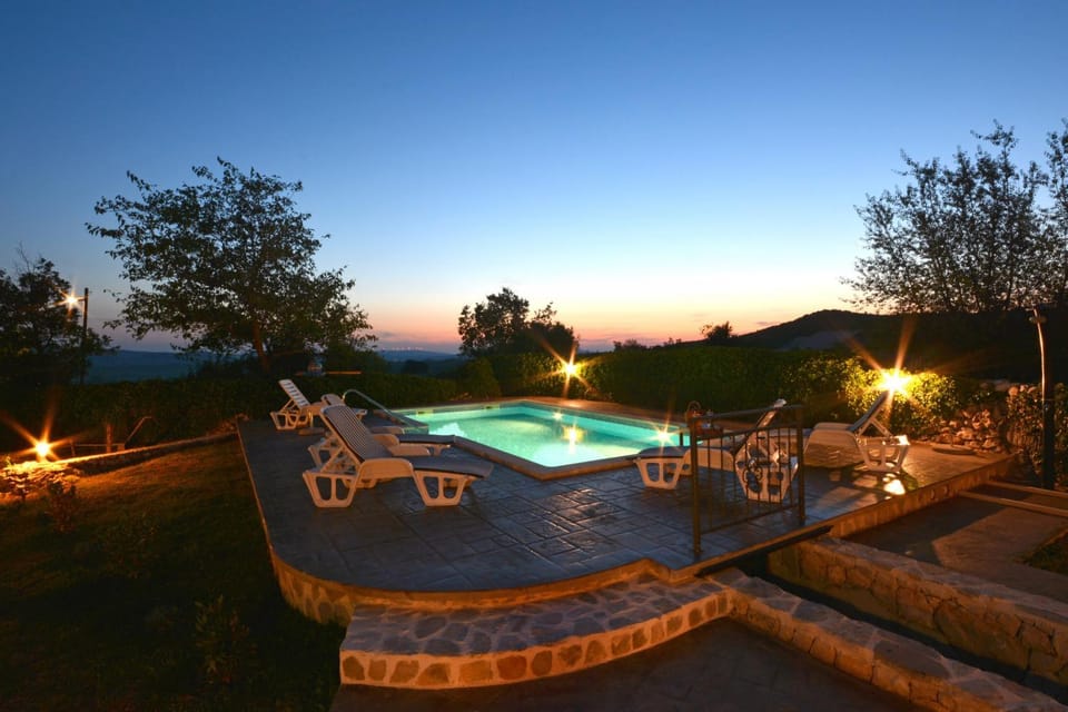 Night, Swimming pool, Swimming pool
