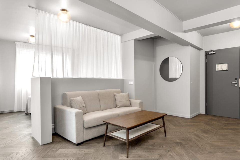 Living room, Seating area, Bedroom