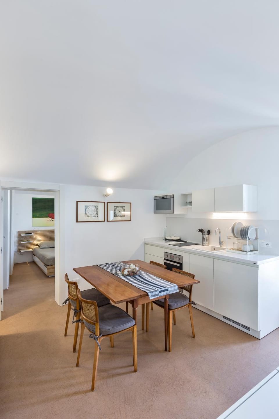 Kitchen or kitchenette, Living room, Dining area