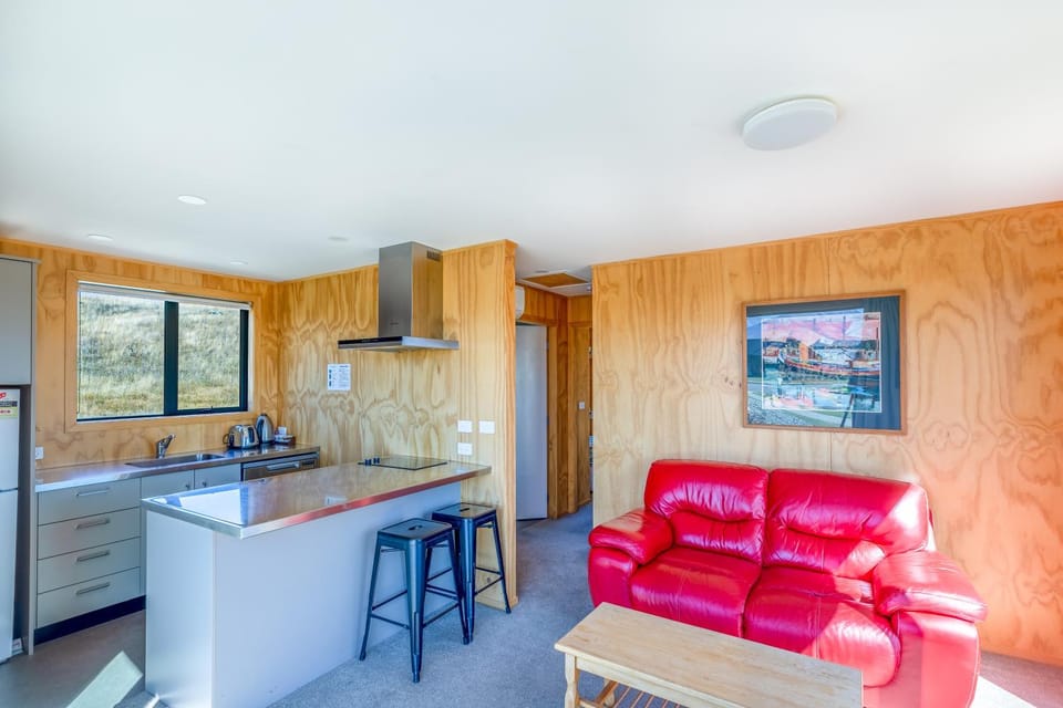 Living room, kitchen