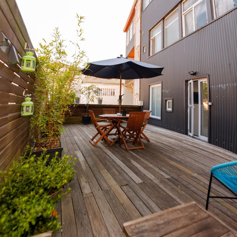 Property building, Patio, Day, View (from property/room), Balcony/Terrace