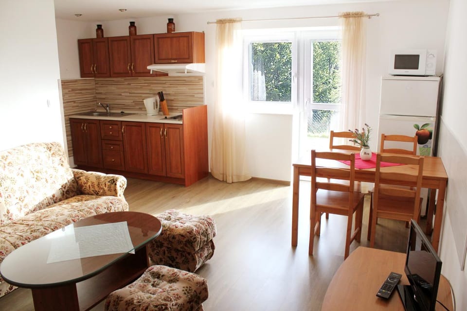 Kitchen or kitchenette, Living room