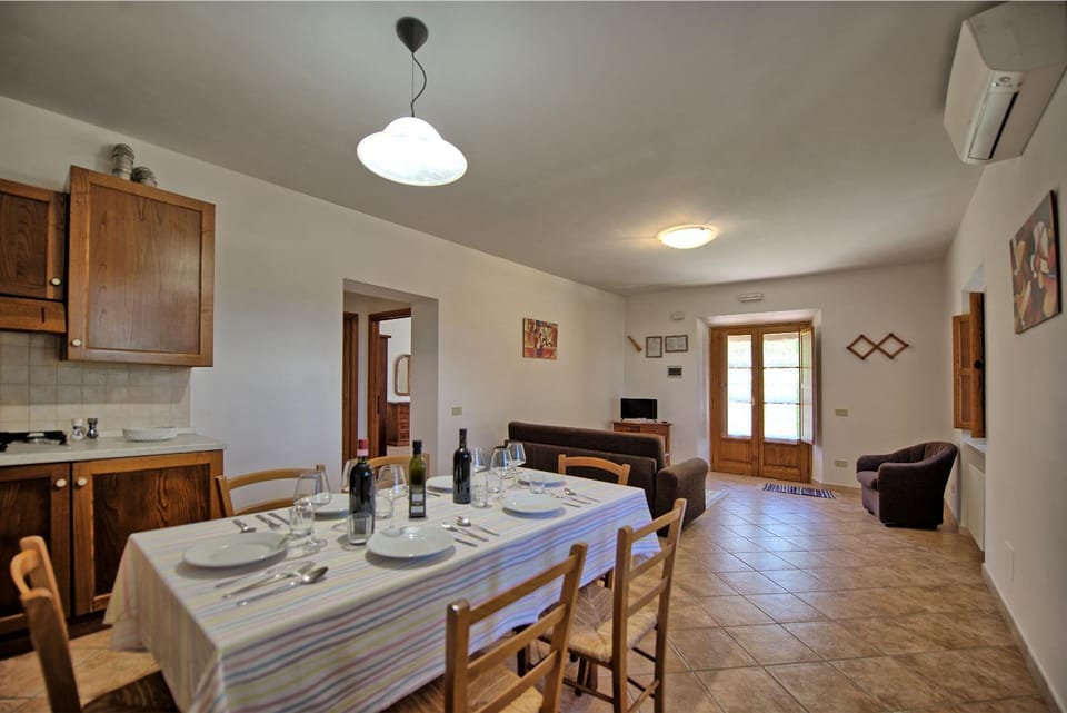 Kitchen or kitchenette, Living room, Dining area, air conditioner