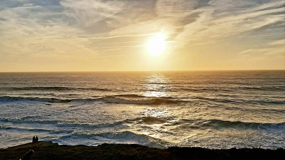 Beach, Sea view, Sunset