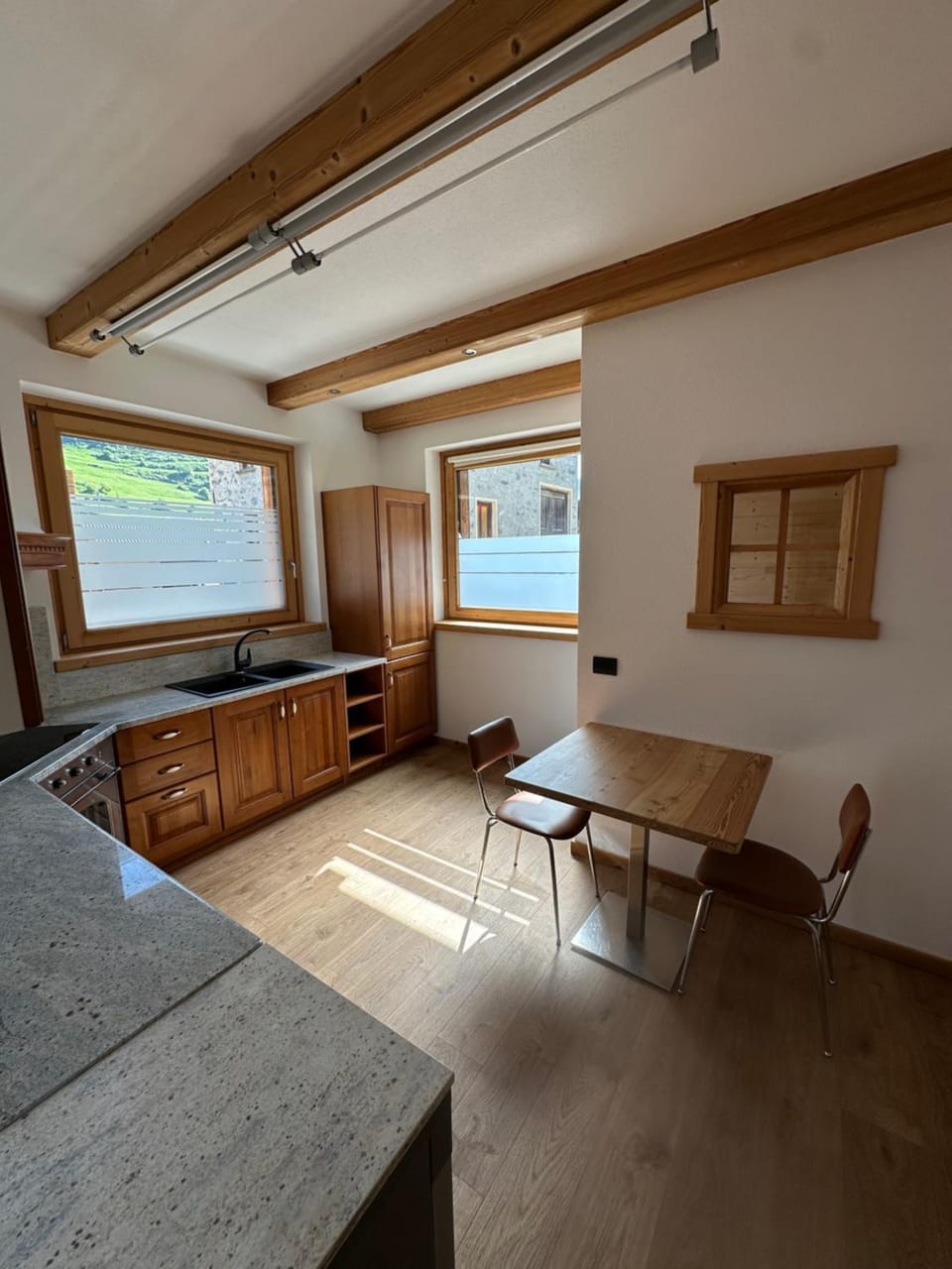 Kitchen or kitchenette, Living room, Dining area