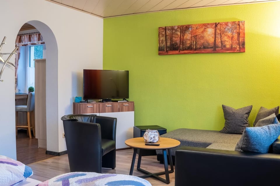Bed, TV and multimedia, Seating area