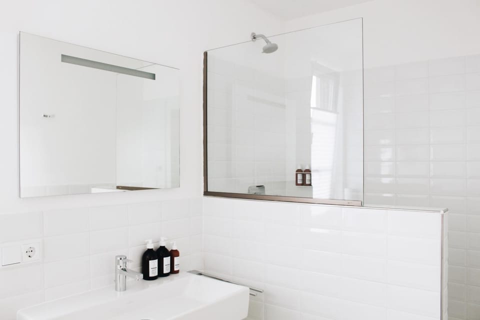 Shower, Bathroom, Photo of the whole room, Decorative detail