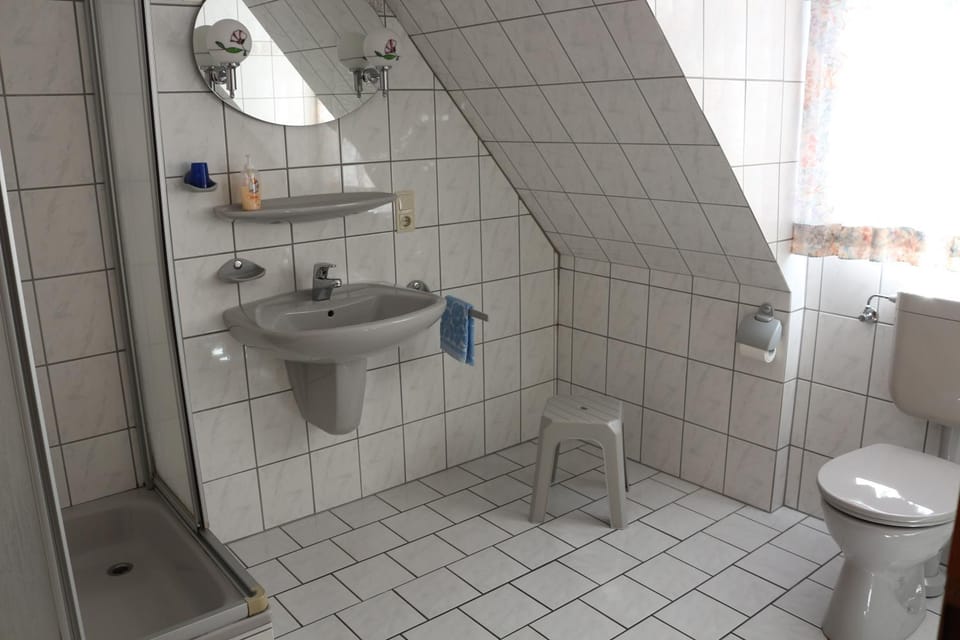 Shower, Toilet, Photo of the whole room, River view