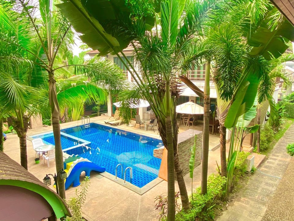 Property building, Pool view